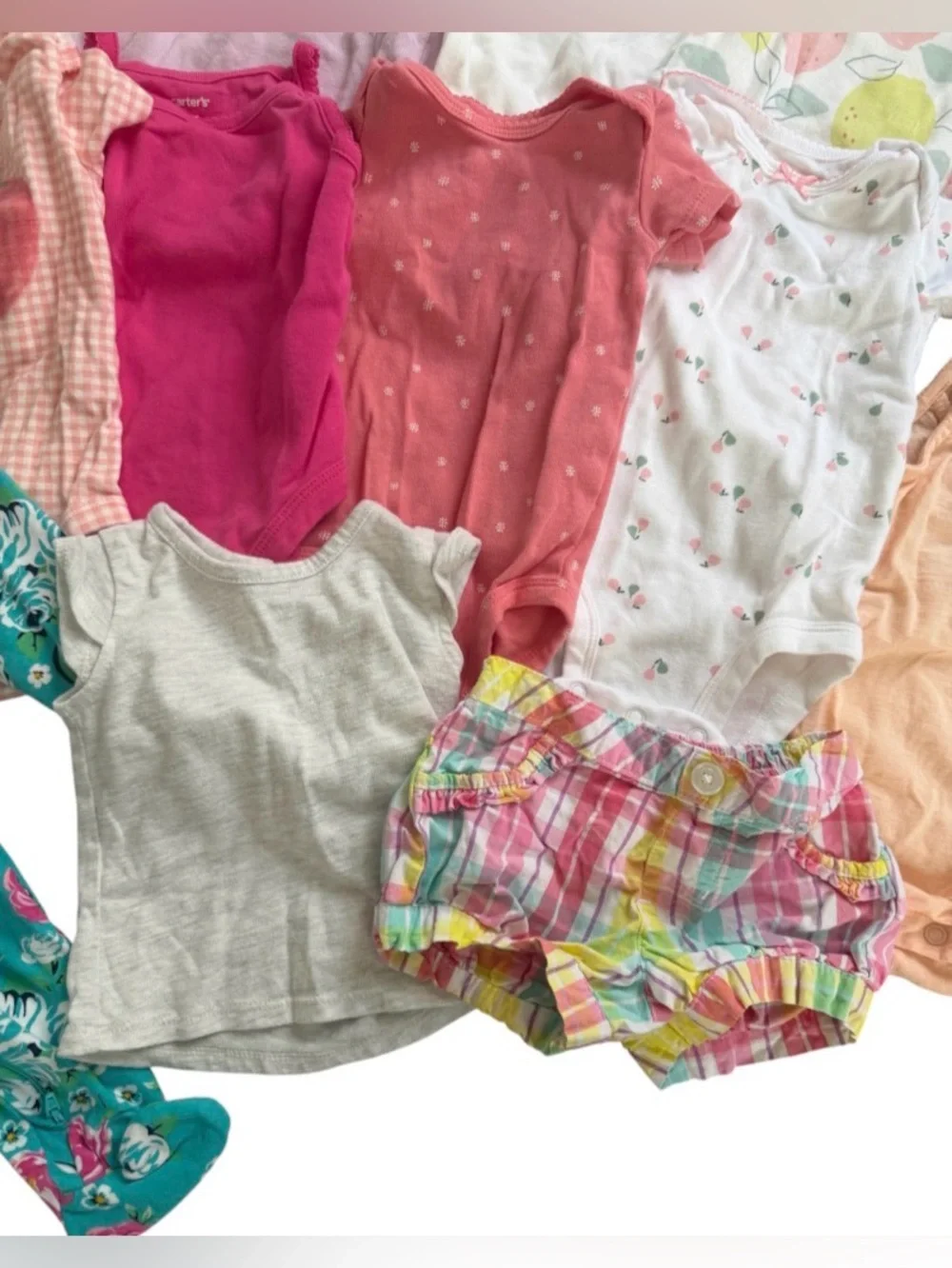 Carter's & Wonder Nation 13pc Baby Girl O-3M Misc Clothing Lot Multicolor